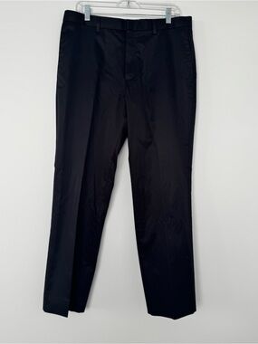 Banana Republic Chino Pants Mens 33x30 Black Non-Iron Standard Fit Dress Slacks